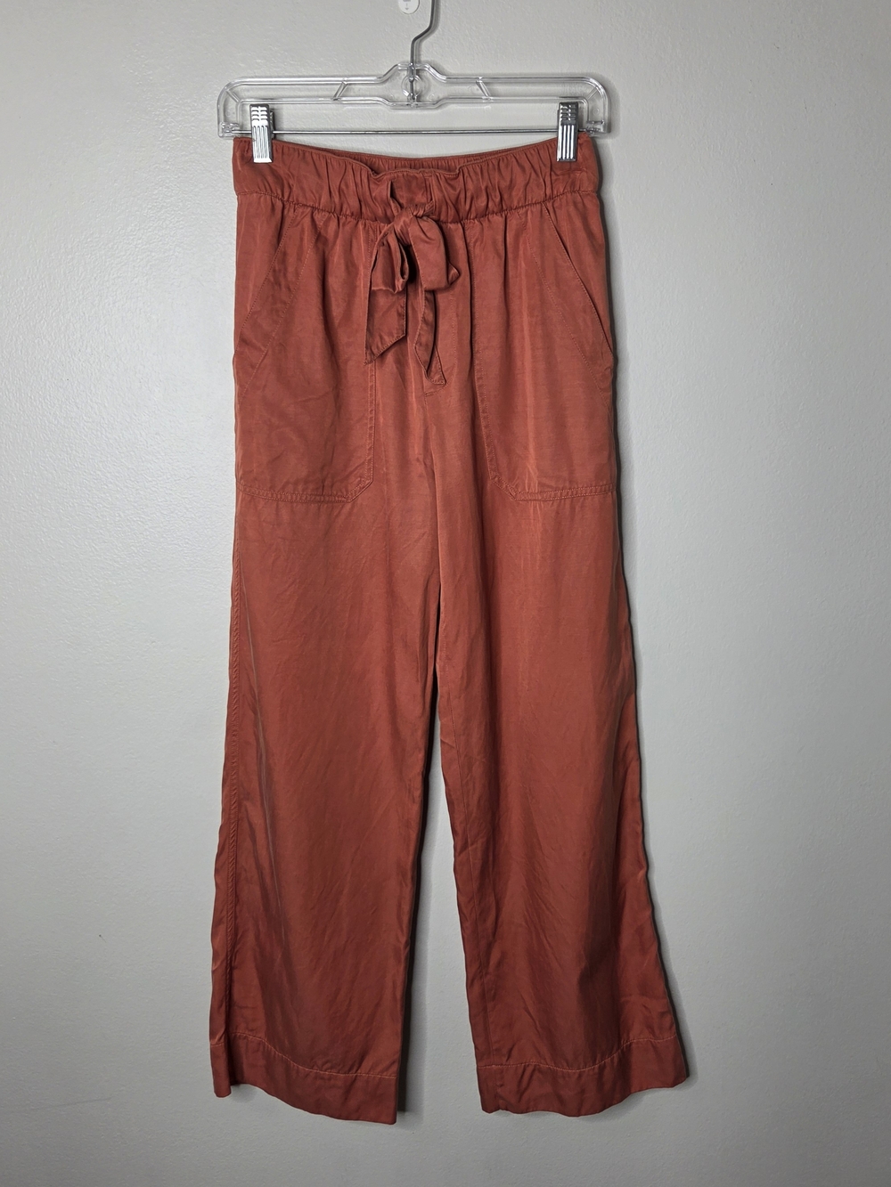 Club Monaco Burnt Orange Relaxed Fit Wide Leg Pants